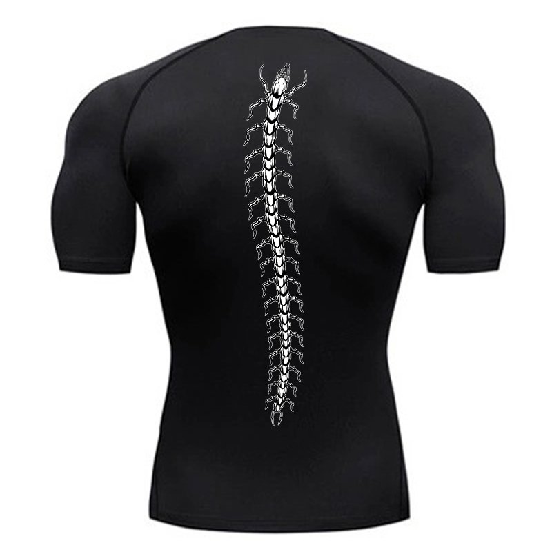 T Shirt Dry Fit - Camisas de compressão gráficas para homens
